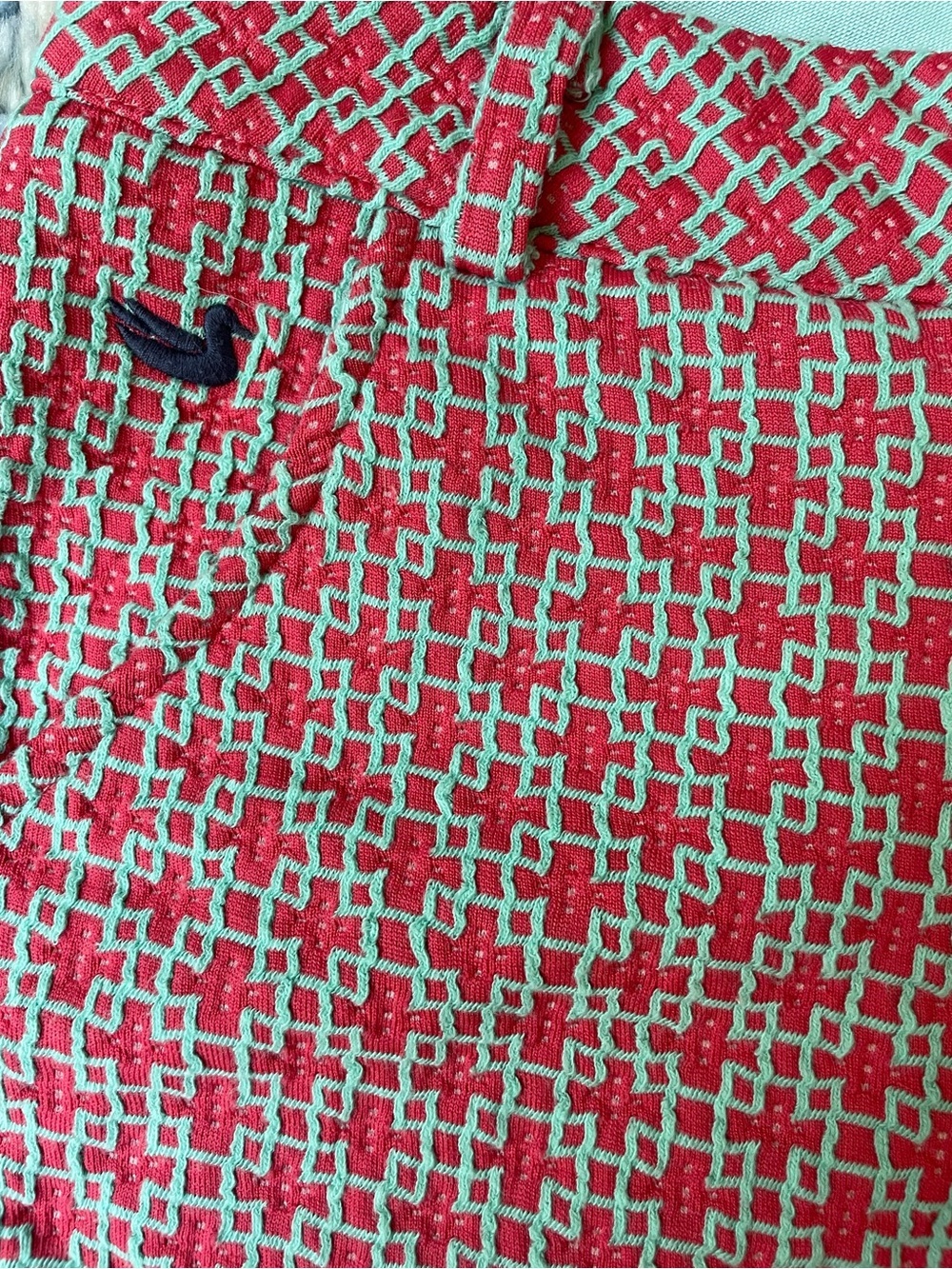 Southern Marsh Pink Mint Green Geometric Knit Shorts Low Rise Pockets Size 4 - Picture 7 of 7
